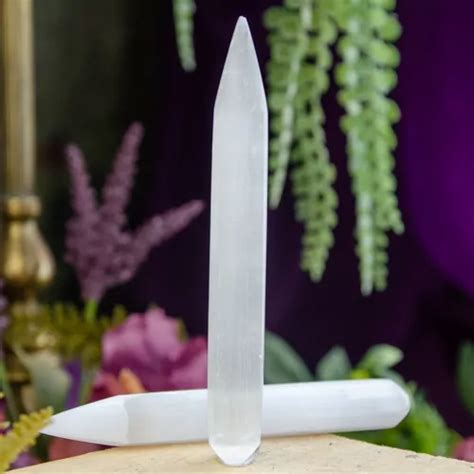 Wand ~ Selenite ~ Dreaming Goddess