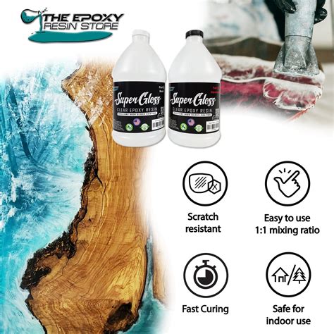 Clear Epoxy Resin with High Gloss Finish for Tabletops - WoodCrafters