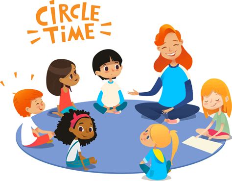 Download Circle Time Cartoon - ClipartKey