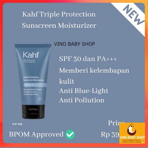 Jual Kahf Triple Protection Sunscreen Moisturizer Spf Pa