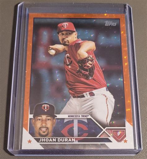 2023 Topps Series 1 Jhoan Duran Orange Ice Foil 299 Parallel EBay