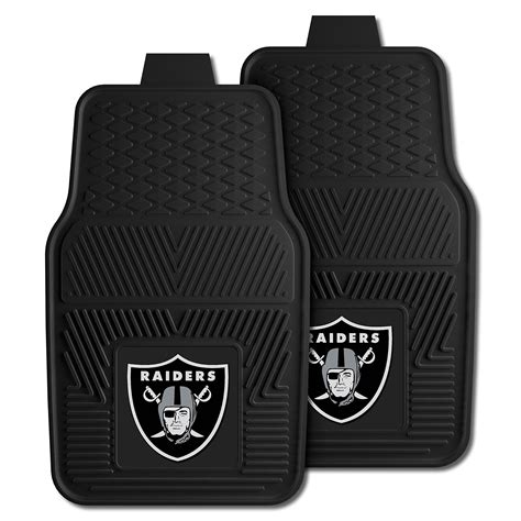 Fanmats 8774 Las Vegas Raiders 2 Piece Heavy Duty Vinyl Car Mat Set