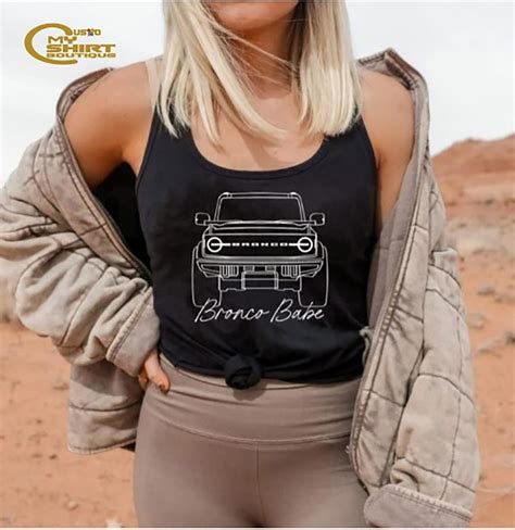 Ford BRONCO BABE Tank Top Bronco Babe Tank Ford Bronco Women S Racerback Tank Top Ford