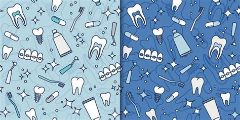 Dental Implantation Seamless Pattern Royalty Free Images Stock Photos