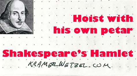 Hoisted with his own petard