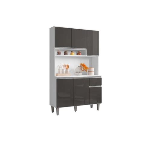 Kit Cozinha Compacta Márcia 105 cm 6 Portas e 1 Gaveta AJL