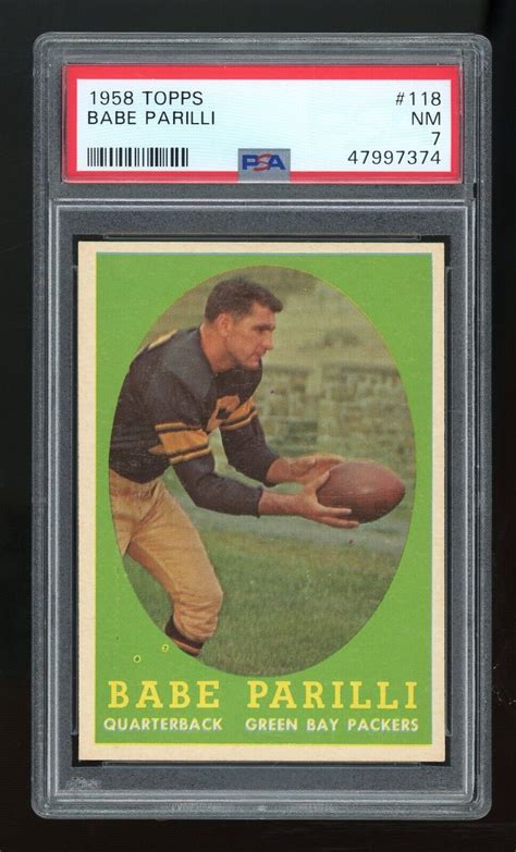1958 Topps 118 Babe Parilli For Sale Online EBay