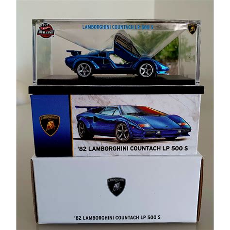 Hot Wheels RLC 82 Lamborghini Countach LP500S BLUE Shopee Brasil