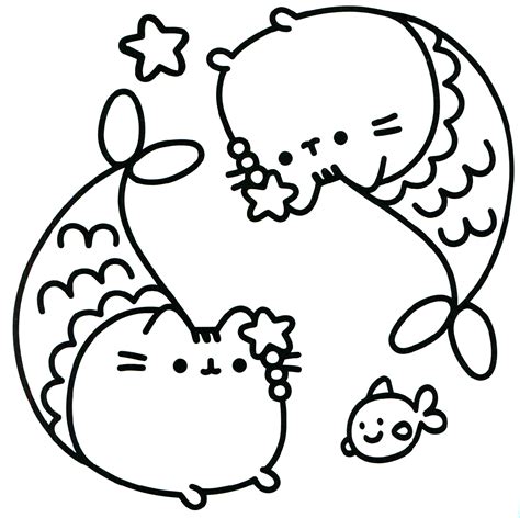 Pusheen Mermaid Coloring Pages | Hot Sex Picture