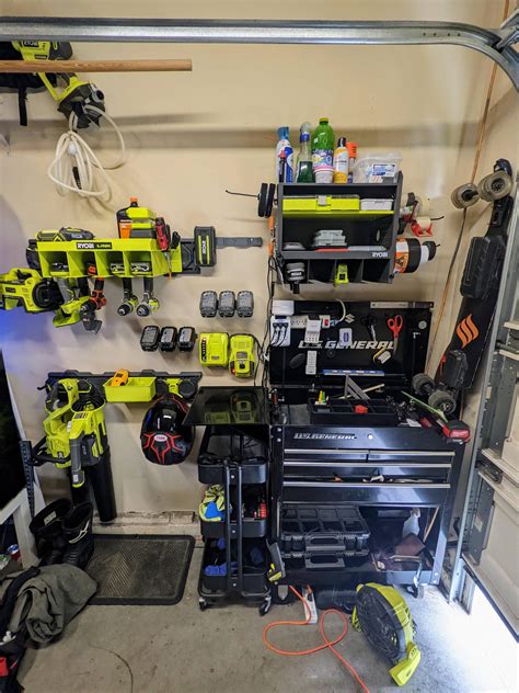 My Ryobi corner of the garage is coming together : r/ryobi