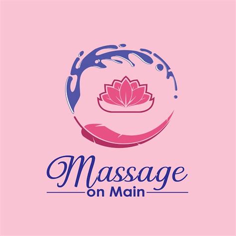 Massage Corps Et Esprit Logo Vecteur Premium