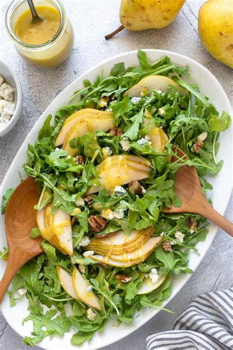 Arugula Pear Salad - Flavor the Moments