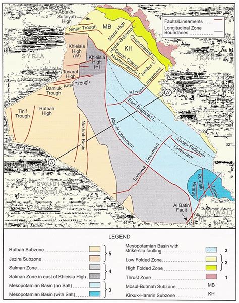 The Tectonic Map Of Iraq Showing The Mesopotamia Foredeep Modified