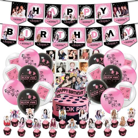 Tuyust Blackpink Party Supplies For Fans Birthday Party Decorations