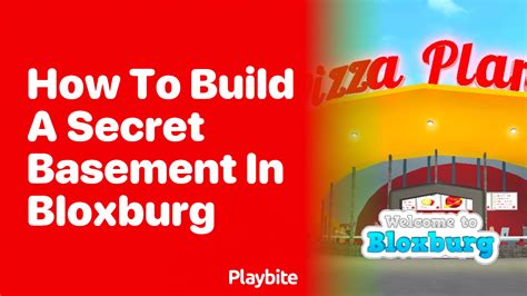 How to Build a Secret Basement in Bloxburg - Playbite