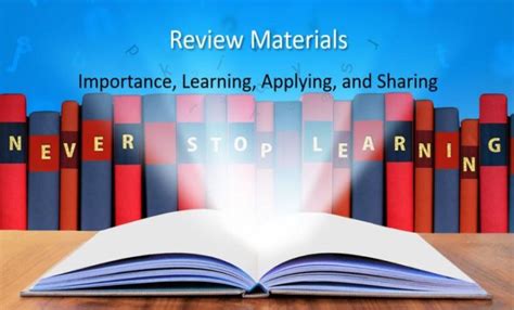 Review Materials: Importance, Learning, Applying, and Sharing – Wr1ter