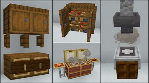 Minecraft 40 Kitchen Build Hacks And Ideas Youtube