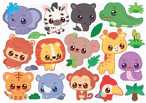 cute zoo animal drawings 2