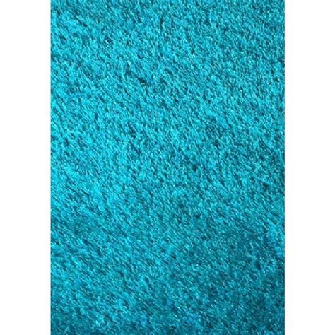 Amazing Rugs "Chubby Shaggy" Hand Tufted Area Rug in Turquoise (5-ft x ...