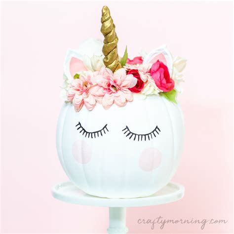 How to Decorate a Unicorn Pumpkin - Crafty Morning