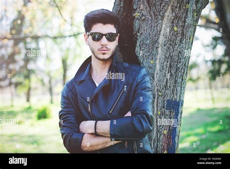 young man outdoors portrait stock photo alamy