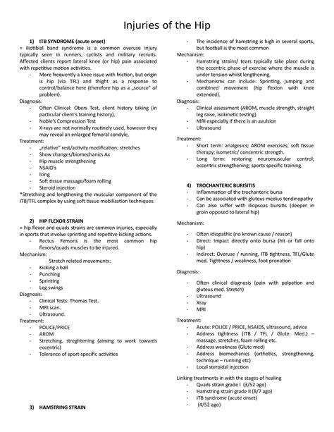 13. The Hip - The hip lecture - Injuries of the Hip ITB SYNDROME (acute
