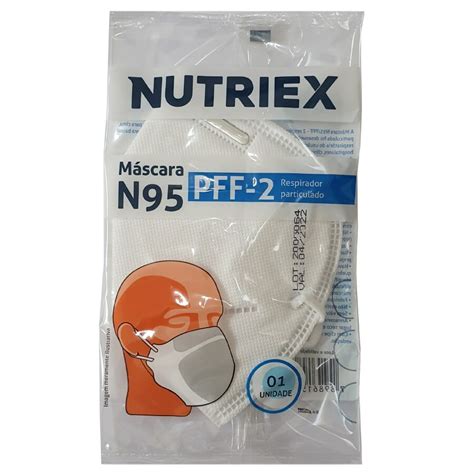 Máscara de proteção N95 PFF2 Nutriex SafetyTrab