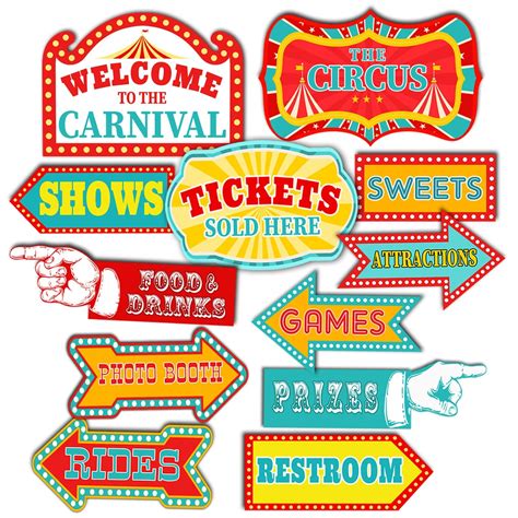 Printable Circus Carnival Signs Circus Free Download And Print For You