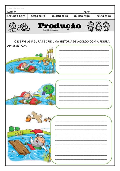 História Em Sequencia Para Produção De Texto