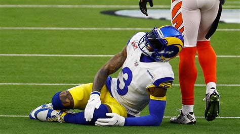 Odell Beckham Jr Injury Update Rams Receiver Ruled Out Of Super Bowl