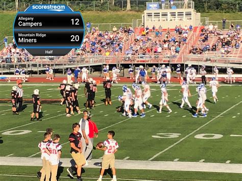 The Mountain Ridge Miners defeat the Allegany Campers 47 to 24