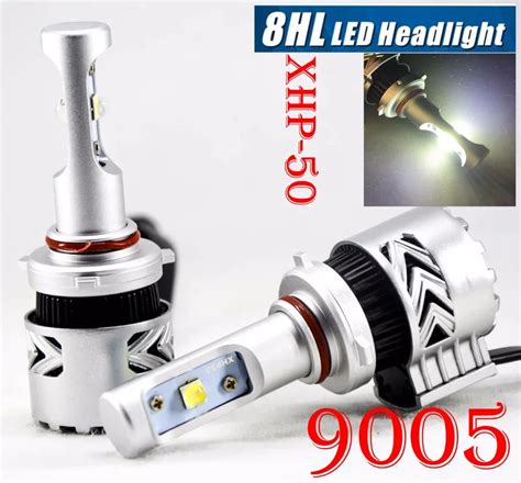 1 Set 9005 HB3 80W 12000LM G8 LED Headlight Kit XHP 50 4LED SMD Chip