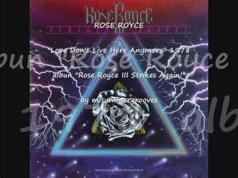 Rose Royce Love Dont Live Here Anymore 1978 Album Rose Royce Iii