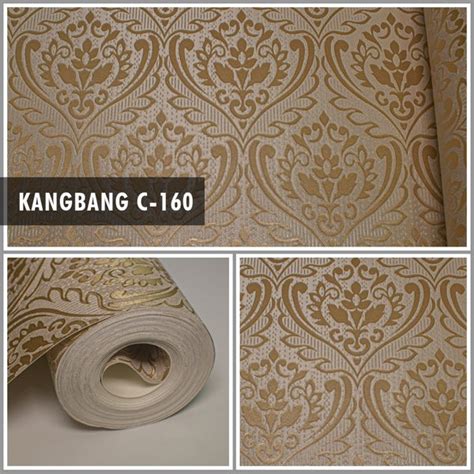 Jual Wallpaper Dinding Premium Bahan Vinyl Motif Batik Halus Ukuran