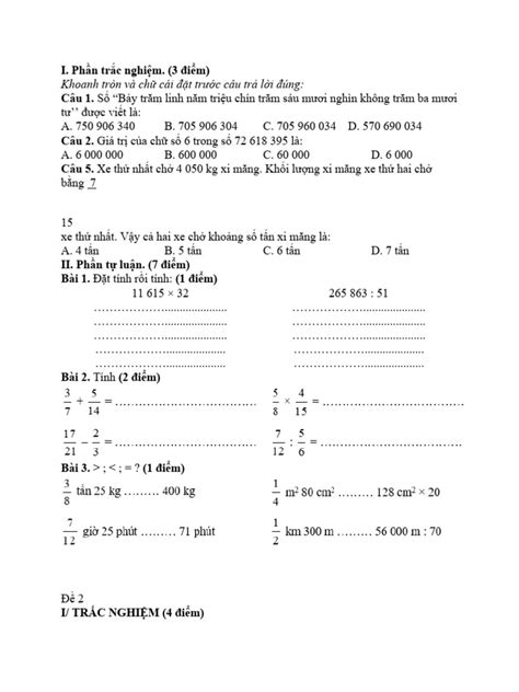 TOÁN 4- CTST | PDF