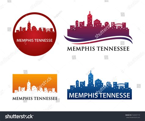 Memphis City Skyline Logo Template Stock Vector (Royalty Free) 724937173 | Shutterstock