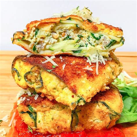 Fried Zucchini Ravioli Stuffed With Sausage Spinach And Ricotta R