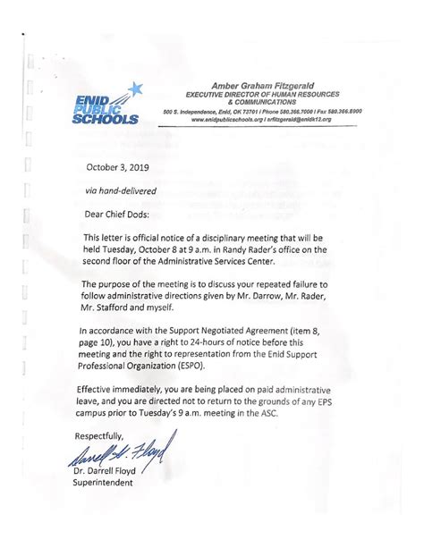 Mike Dods files released by EPS at termination hearing | Local News