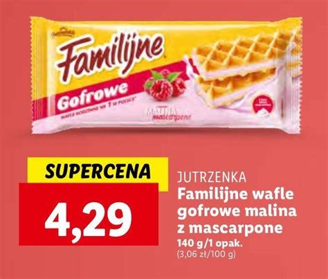 Wafle Gofrowe Malina I Mascarpone Jutrzenka Familijne Cena Promocje