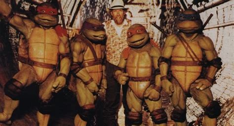 Jim Henson on the set of the first Teenage Mutant Ninja Turtles movie ...