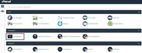 How To Create A Database With CPanel DED9