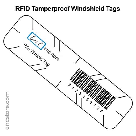 UHF RFID Tamperproof Windshield Tags