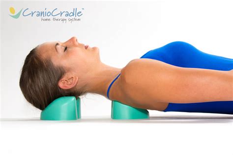 Relieve chronic head and neck pain using two craniocradles under the
