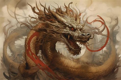 Premium AI Image | Chinese dragon