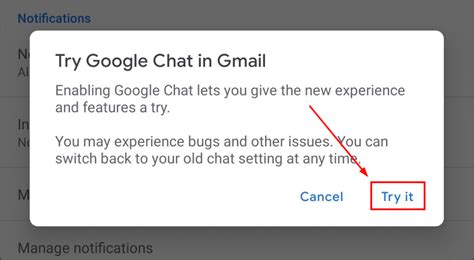 how to enable google chat in gmail on phone
