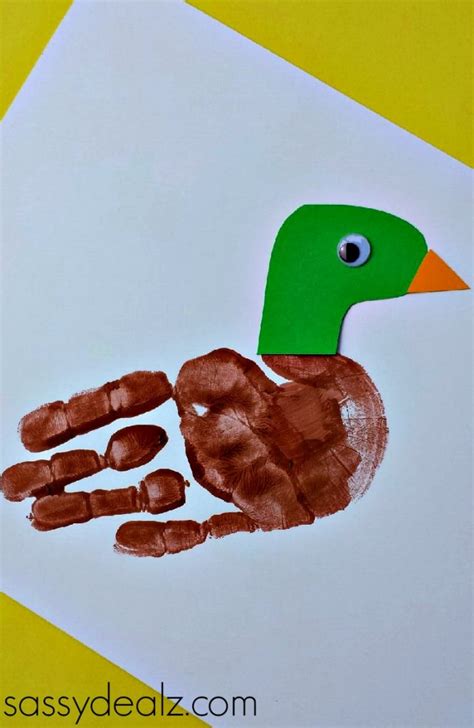 Mallard Duck Handprint Craft For Kids Crafty Morning