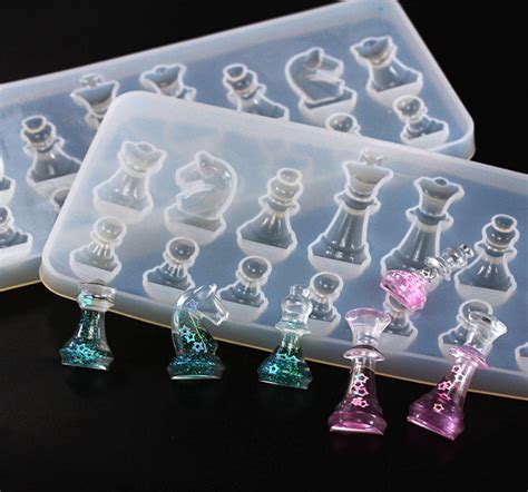 Silicone Chess Mold Clear Resin Mold For Chess Chess Molds Etsy