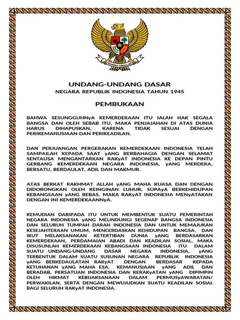 teks uud   upacara bendera  politik
