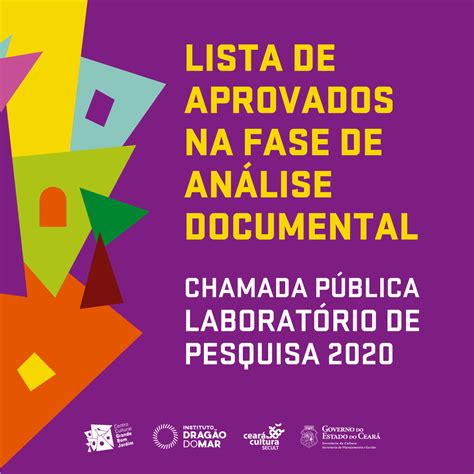 CHAMADA PÚBLICA PARA LABORATÓRIO DE PESQUISA 2020 CCBJ DIVULGA