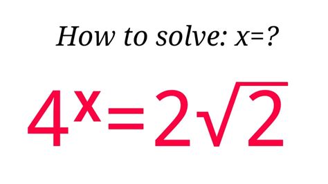 A Nice Exponential Equation Solving By Math Tutor Jakariaa Nice Math